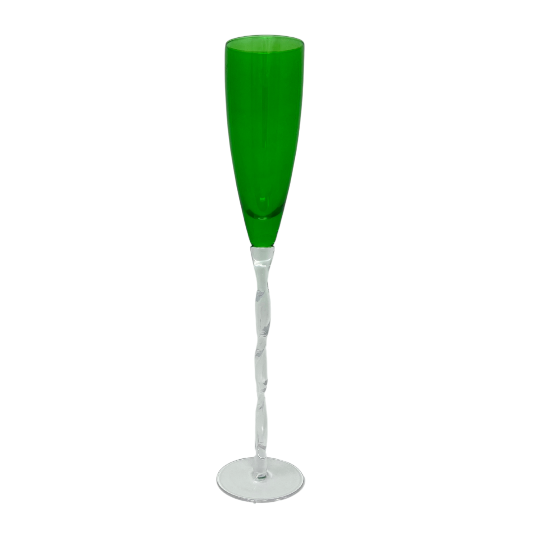 Champagne Flutes in Mint Green (set of 6) - Fieldshop by Garden & Gun