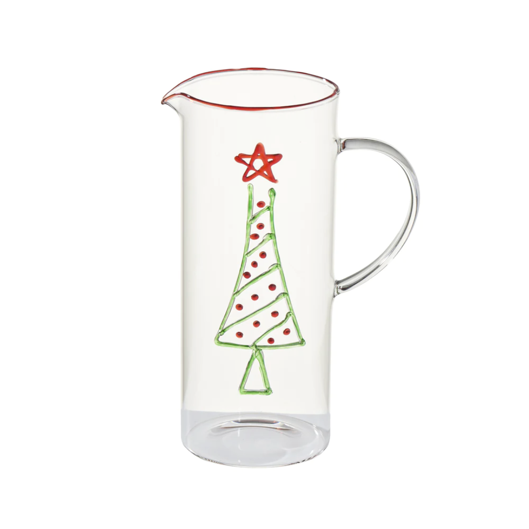 Temptations by Tara Christmas Angel Pitcher,holly & Berry Pitcher,angel  Pitcher,decorative Pitcher,white Red Pitcher,cute Pitcher 